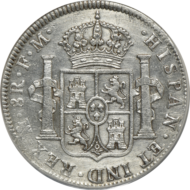 Mexico - Five Spanish Colonial type coins