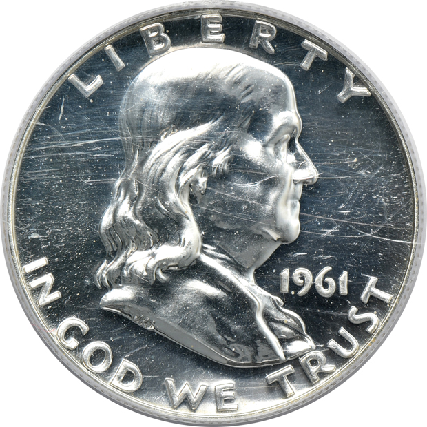 1961, 1962, and 1963, all PCGS PR-69
