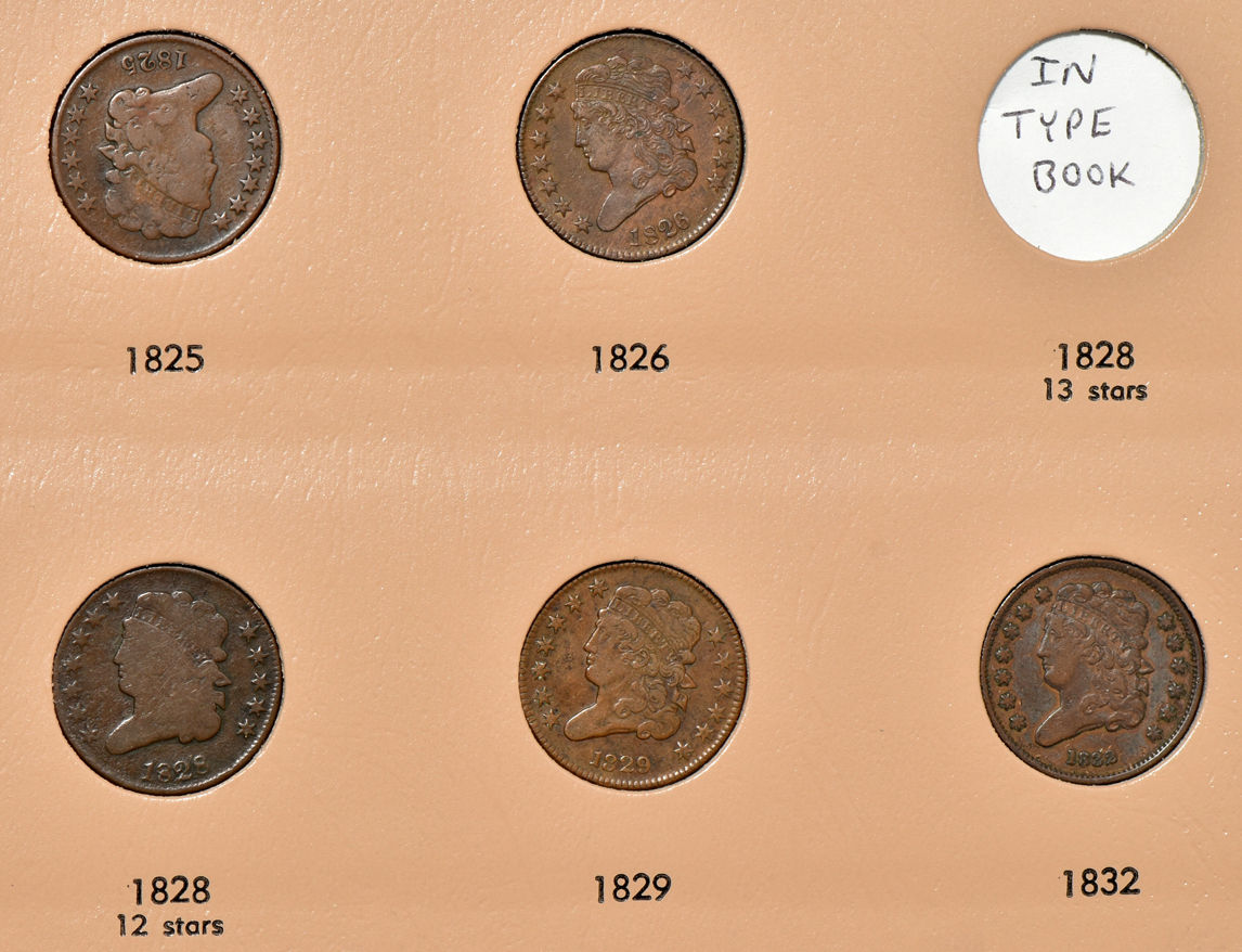 Twenty-five half-cents in a Dansco 7098 album