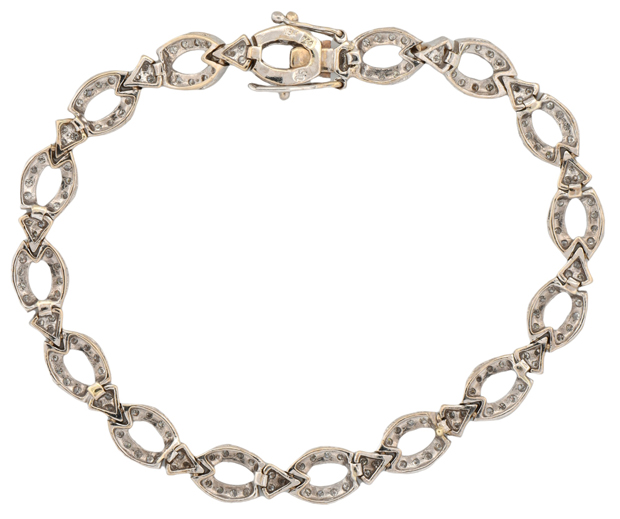 18K White Gold Diamond Bracelet