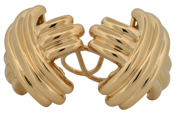 18K Yellow Gold Tiffany and Co. Earrings