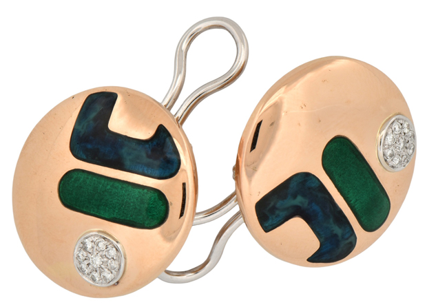 18K Yellow Gold Earrings 