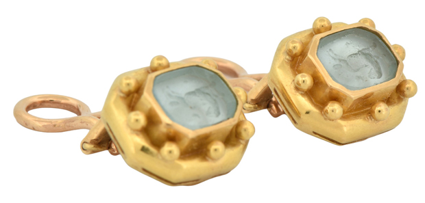 18K Yellow Gold Elizabeth Locke Earrings