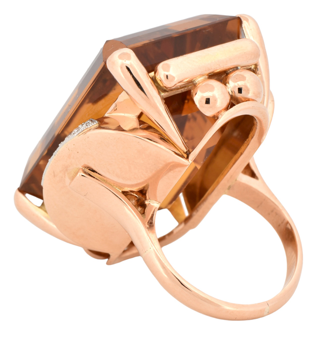 14K Yellow Gold Cocktail Ring