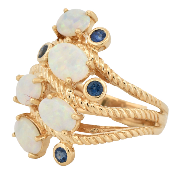14K Yellow Gold Opal Ring