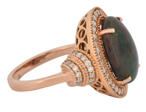 14K Rose Gold Opal Ring
