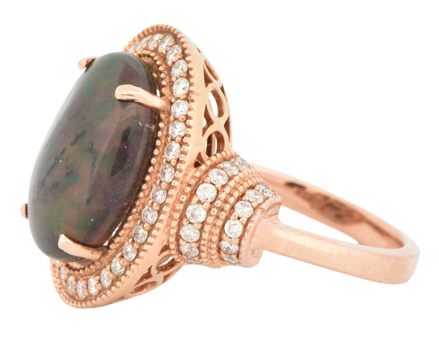 14K Rose Gold Opal Ring