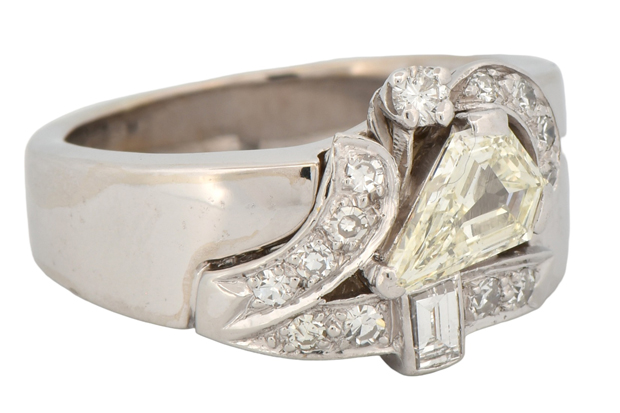 14K White Gold Diamond Ring