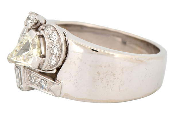 14K White Gold Diamond Ring