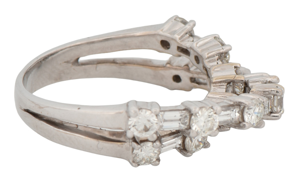 14K White Gold Diamond Ring