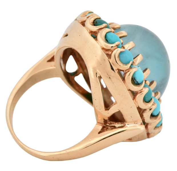14K Yellow Gold Cocktail Ring