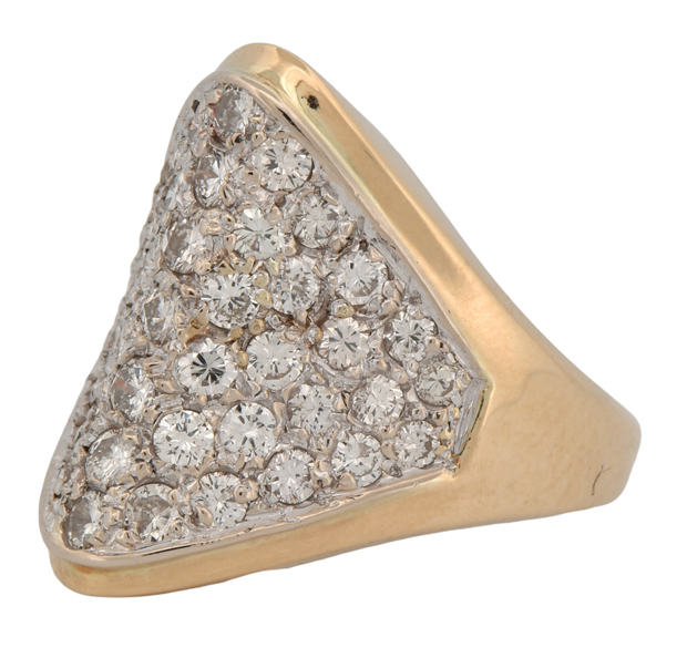 14K Yellow Gold Diamond Ring