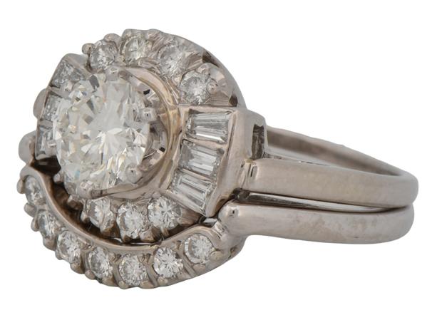 14K White Gold Diamond Ring