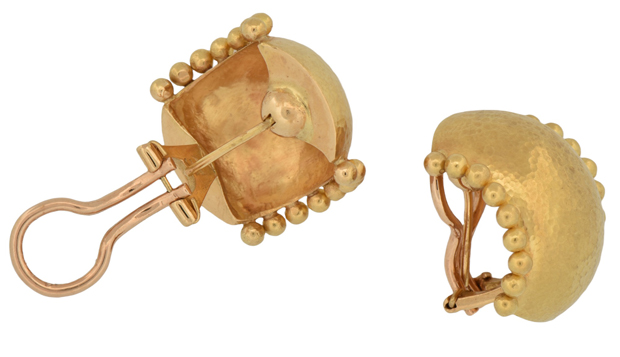 19K Yellow Gold Elizabeth Locke Earrings