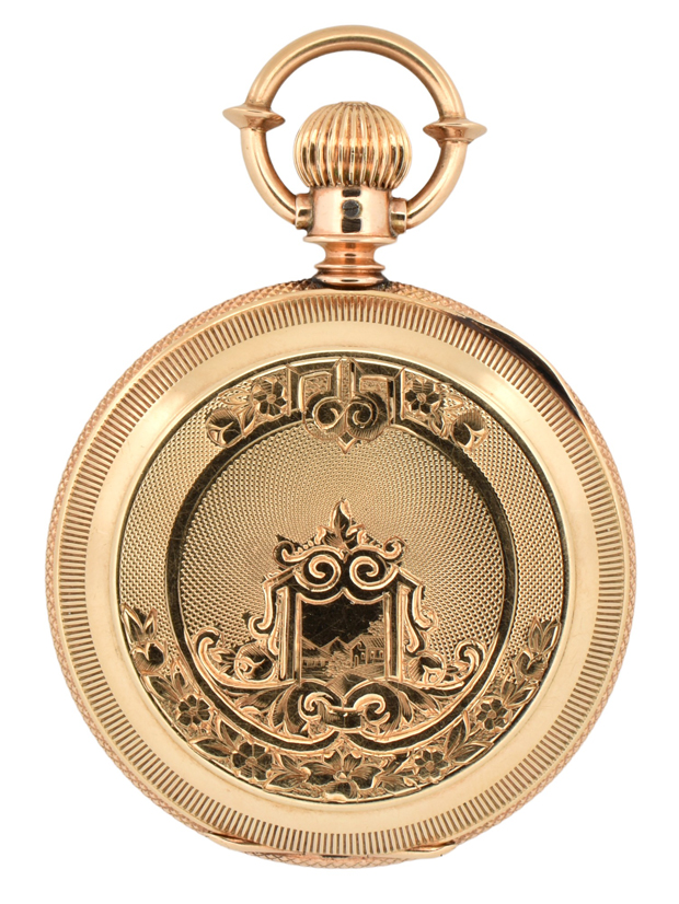 14K Yellow Gold A.W. Waltham Pocket Watch 