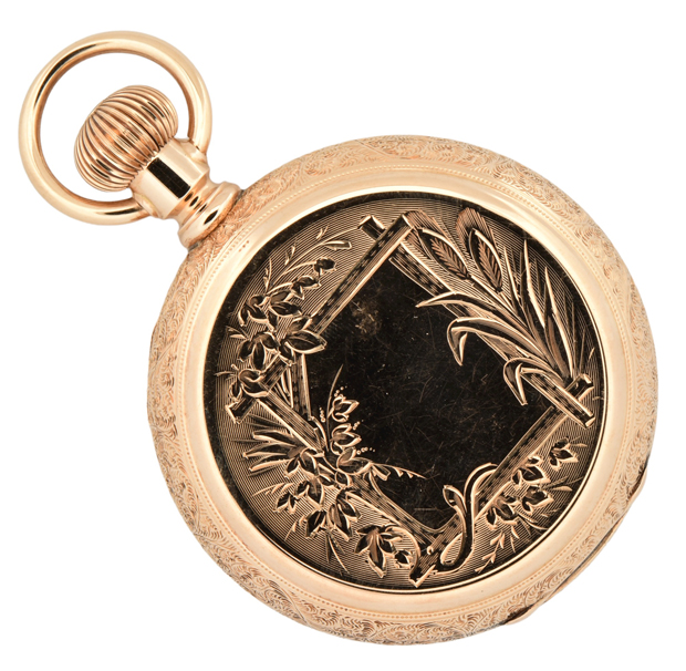 14K Yellow Gold American Waltham Pocket Watch 