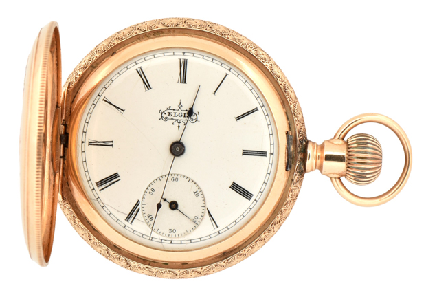 14K Yellow Gold Ladies Elgin Pocket Watch 
