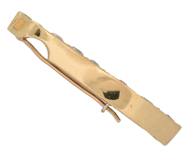 14K Yellow Gold Diamond Slide