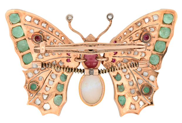 14K Yellow Gold Butterfly Pin