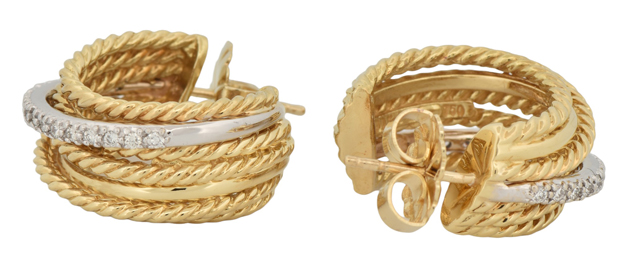 18K Yellow Gold David Yurman Earrings