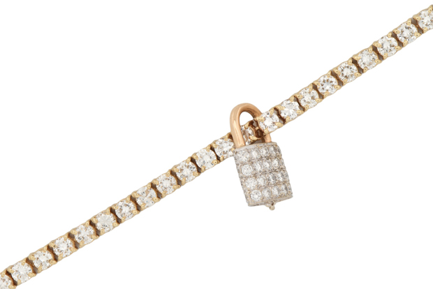 14K Yellow Gold Diamond Tennis Bracelet