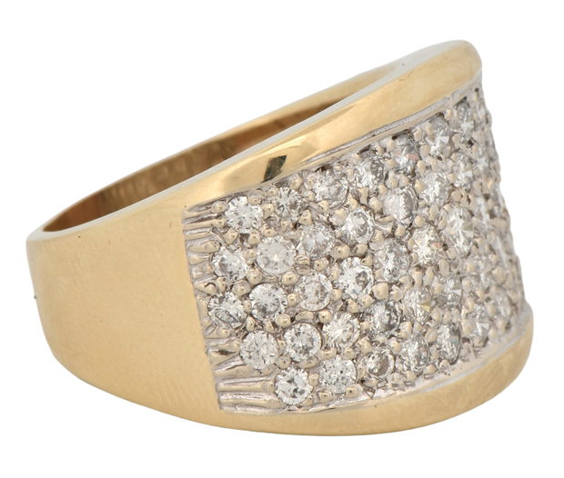 14K Yellow Gold Diamond Ring