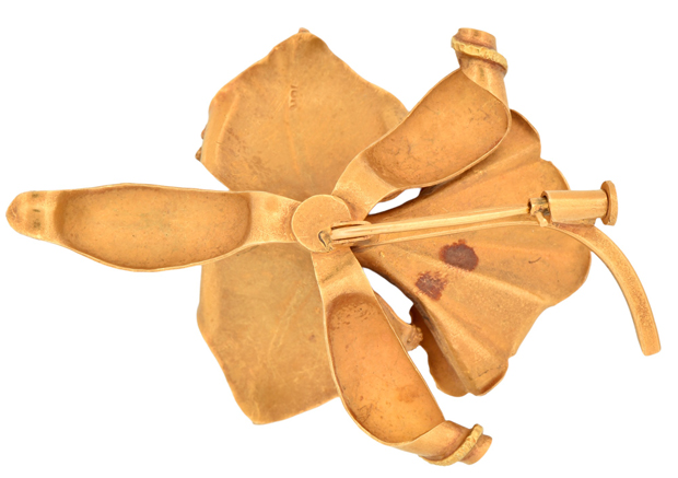 18K Flower Pin Set