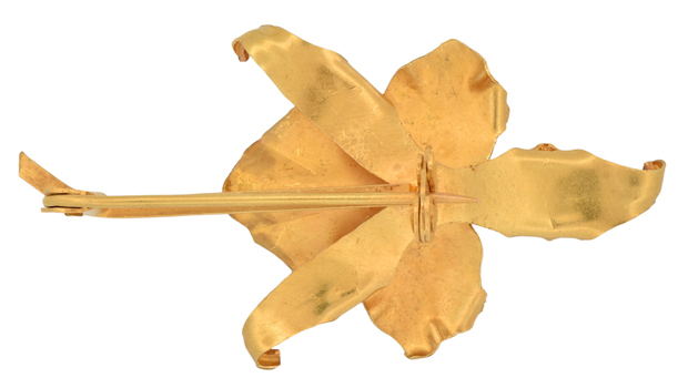 18K Flower Pin Set
