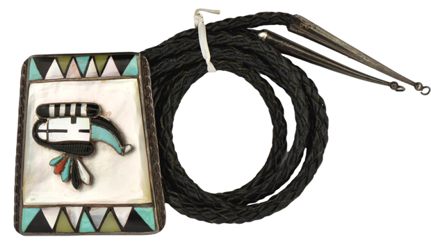 Sterling Silver Belt Buckle and Bolo 