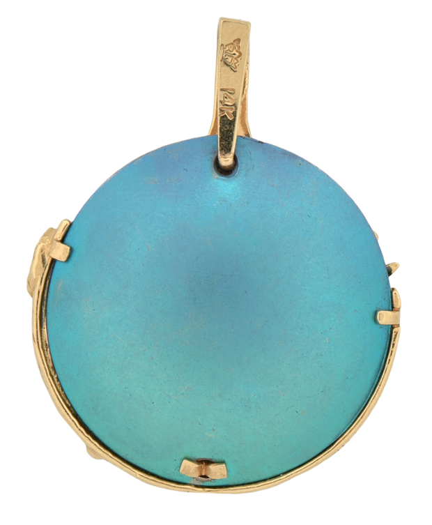 14K Yellow Gold Marine Life Pendant