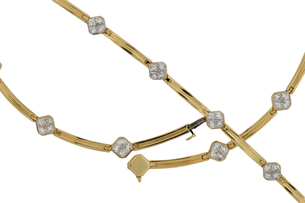 18K Yellow Gold Diamond Set 