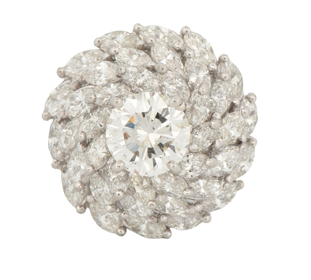 Platinum Diamond Ring with a 1.09 Carat Round Brilliant Diamond, GIA #2221575718