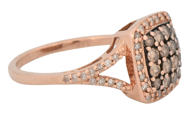 14K Rose Gold Effy Diamond Ring  
