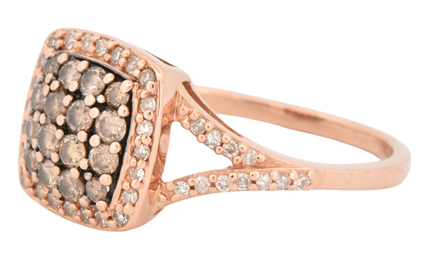 14K Rose Gold Effy Diamond Ring  