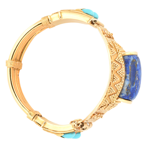 22K Yellow Gold Egyptian Bangle 