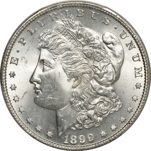Two 1899-S PCGS MS-63 CAC