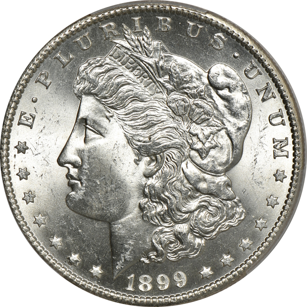 Two 1899-S PCGS MS-63 CAC