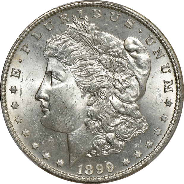 Two 1899-S PCGS MS-63 CAC