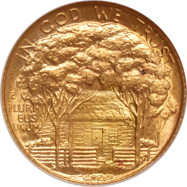 1922 $1 Grant Memorial with Star NGC MS-65 CAC
