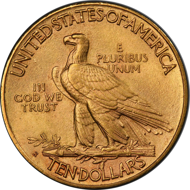 1909-S Breen-7108 Repunched Mintmark, PCGS MS-62