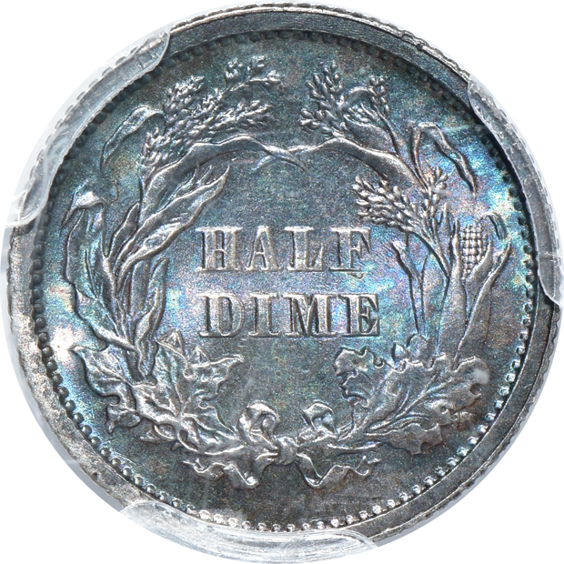 1866 PCGS UNC details/surfaces smoothed