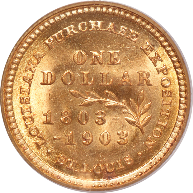 1903 $1 Louisiana Purchase McKinley PCGS MS-64 CAC