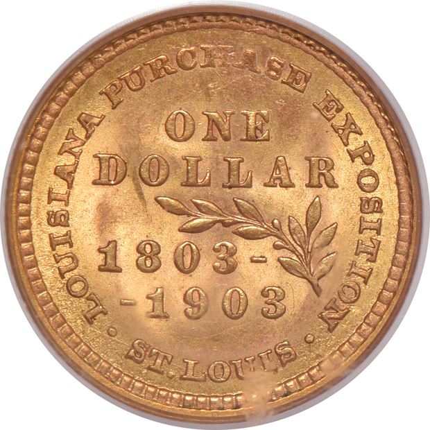 1903 $1 Louisiana Purchase Jefferson PCGS MS-64