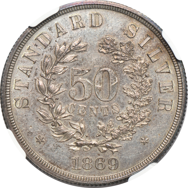 1869 50c J-754 NGC PR-60