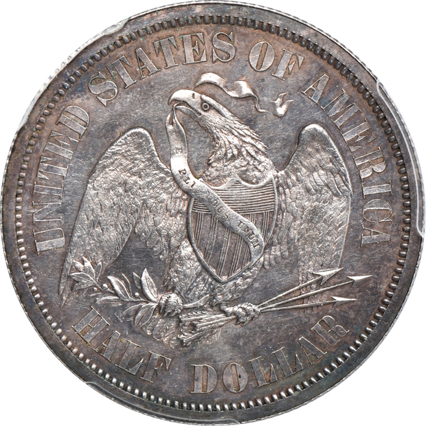 1859 50c J-235 PCGS PR-62