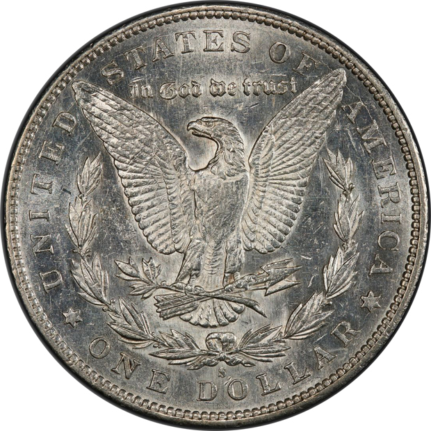 1895-S PCGS AU-53 CAC