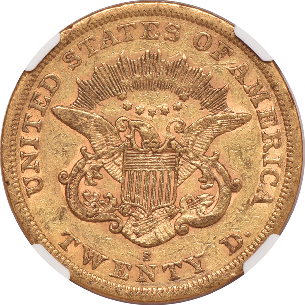 1863-S NGC XF-45 CAC