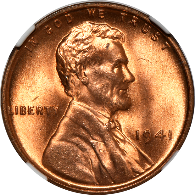 Six Lincoln Wheat cents, all NGC MS-67 RD