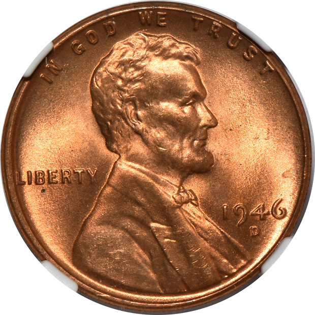 Six Lincoln Wheat cents, all NGC MS-67 RD