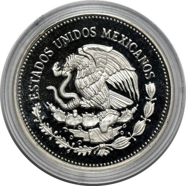 Mexico - 1985 Banco De Mexico Revolution 75th Anniversary, 1oz Silver and 1/2oz  gold Proof Set